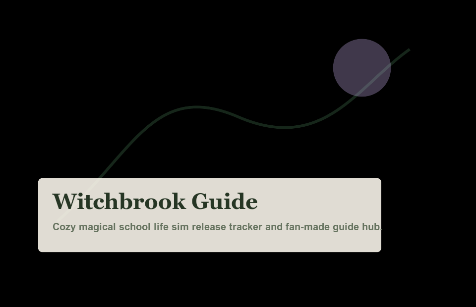 Witchbrook 的魔法校园生活画面