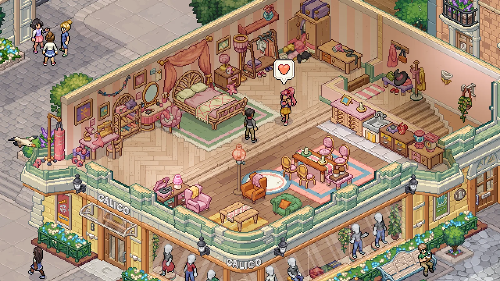 Official Witchbrook screenshot featuring a character scene.
